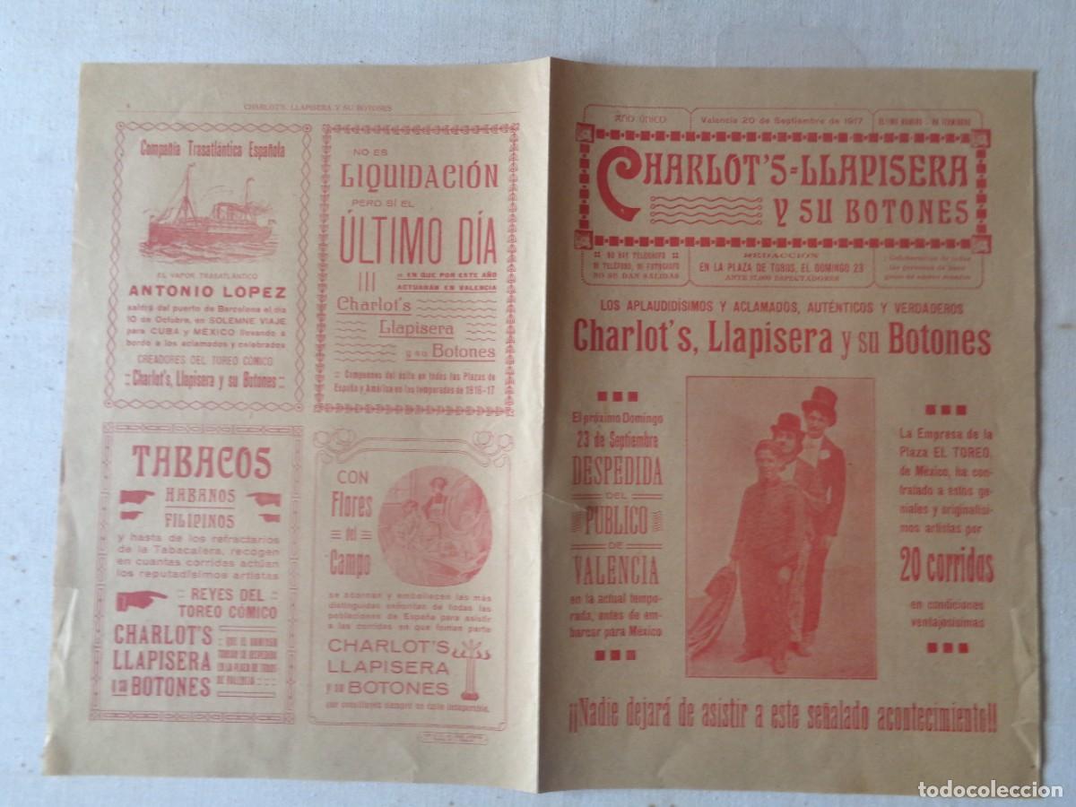 Carteles espect&aacute;culos: CHARLOT-LLAPISERA Y SUS BOTONES.-T 276 - Foto 4