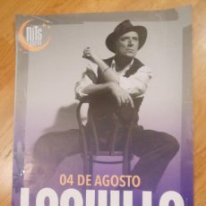 Carteles Espectáculos: CARTEL POSTER DE LOQUILLO EN VALENCIA 2022 ROCKABILLY SPAIN SPANISH. Lote 403122774