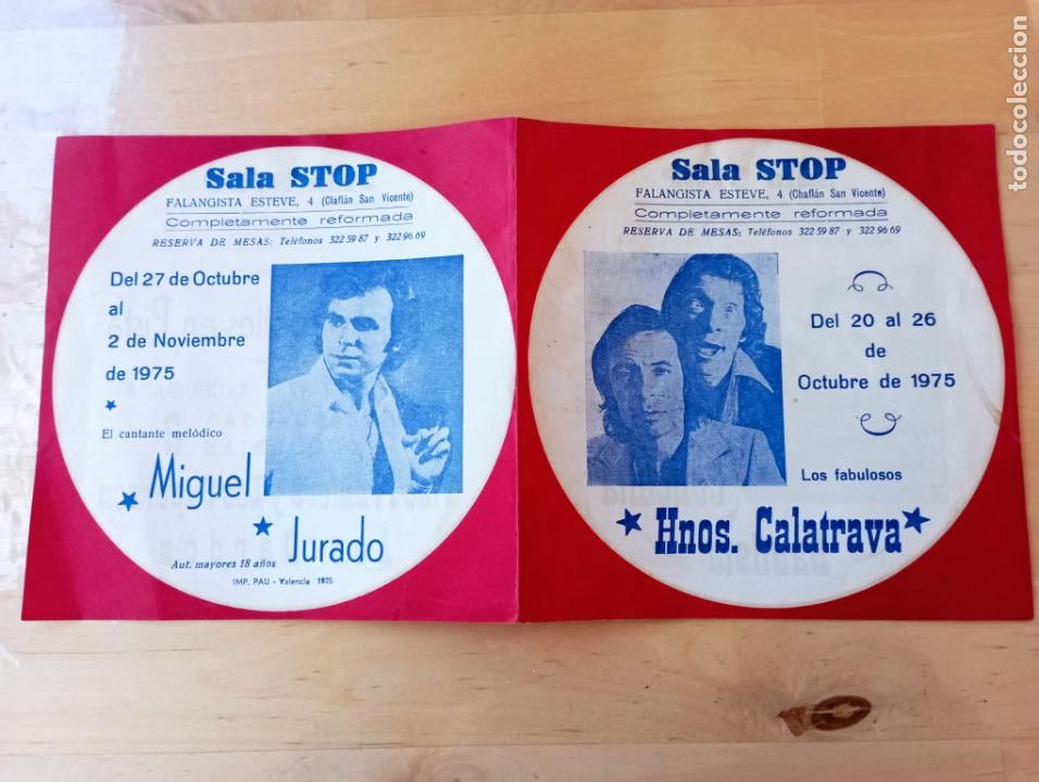 Carteles espect&aacute;culos: SALA SOTP,VALENCIA. A&Ntilde;O; 1975. - Foto 1