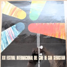 Affissi Spettacoli: CARTEL DE LA FERIA DE CINE DE SAN SEBASTIÁN DE 1971. MIDE 46 X 32 CM.