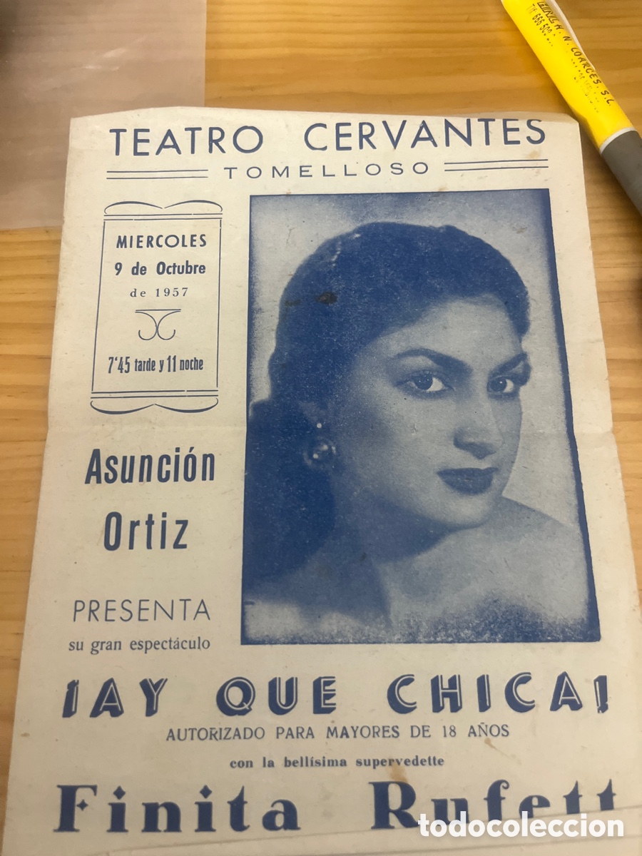 Carteles espect&aacute;culos: Programa de teatro Cervantes Tomelloso - Foto 1