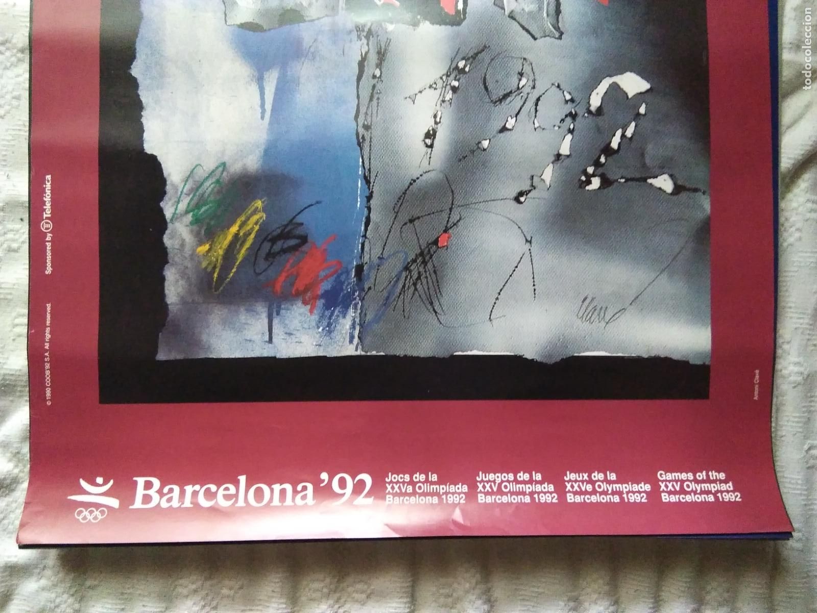Carteles espect&aacute;culos: CARTEL BARCELONA 92 ANTONIO CLAVE - Foto 2