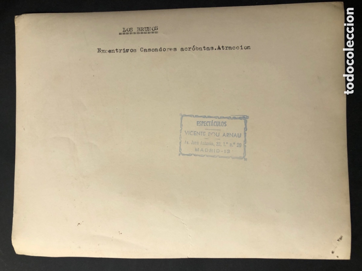 Carteles espect&aacute;culos: Foto original de los acr&oacute;batas los brunos - Foto 2