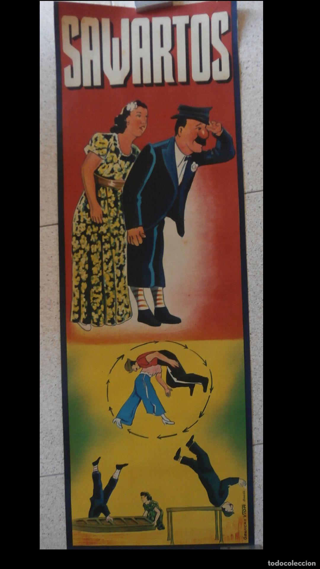 Carteles espect&aacute;culos: Cartel Circo. Sawartos. - Foto 1