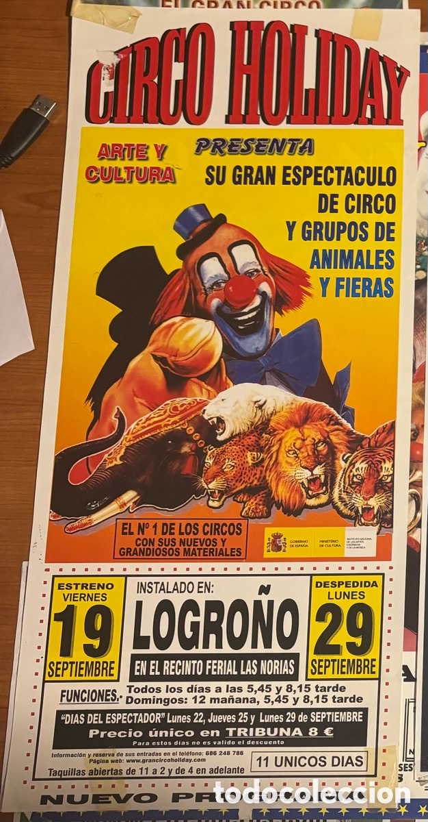 Carteles espect&aacute;culos: Cartel Circo Holiday - Foto 1