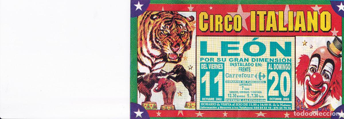 Carteles espect&aacute;culos: INVITACION DE CIRCO ITALIANO - Foto 1