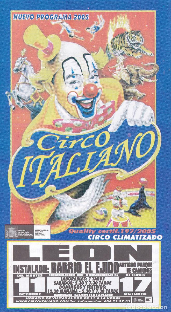 Carteles espect&aacute;culos: INVITACION DE CIRCO. CIRC0 ITALIANO - Foto 1