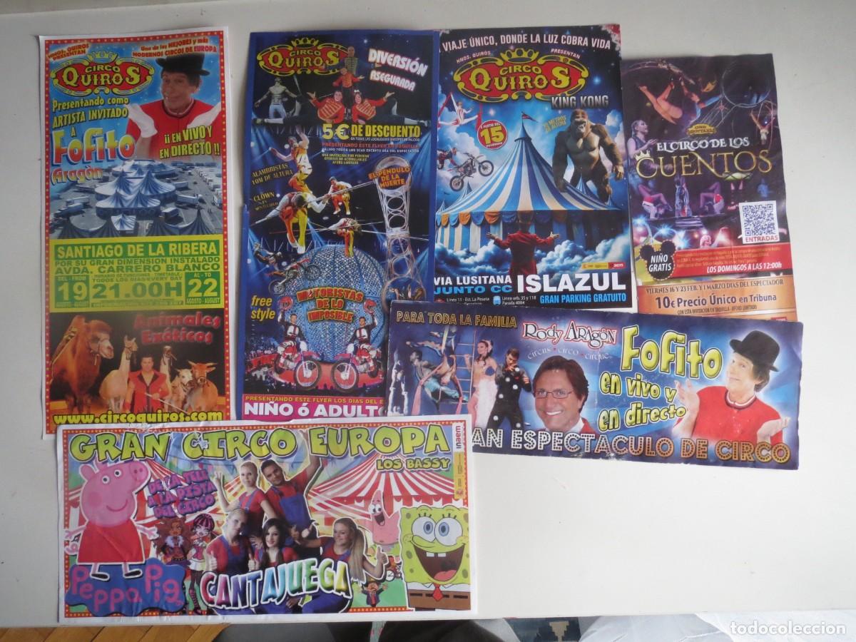 Carteles espect&aacute;culos: lote flyers de circo - Foto 1