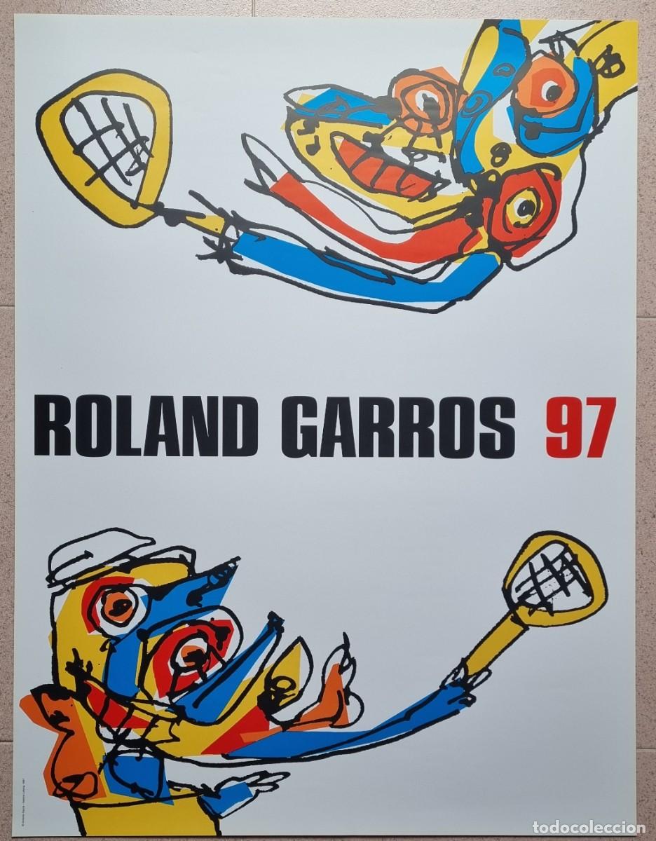 Carteles espect&aacute;culos: Roland Garros 1997. Saura. Como nuevo - Foto 1