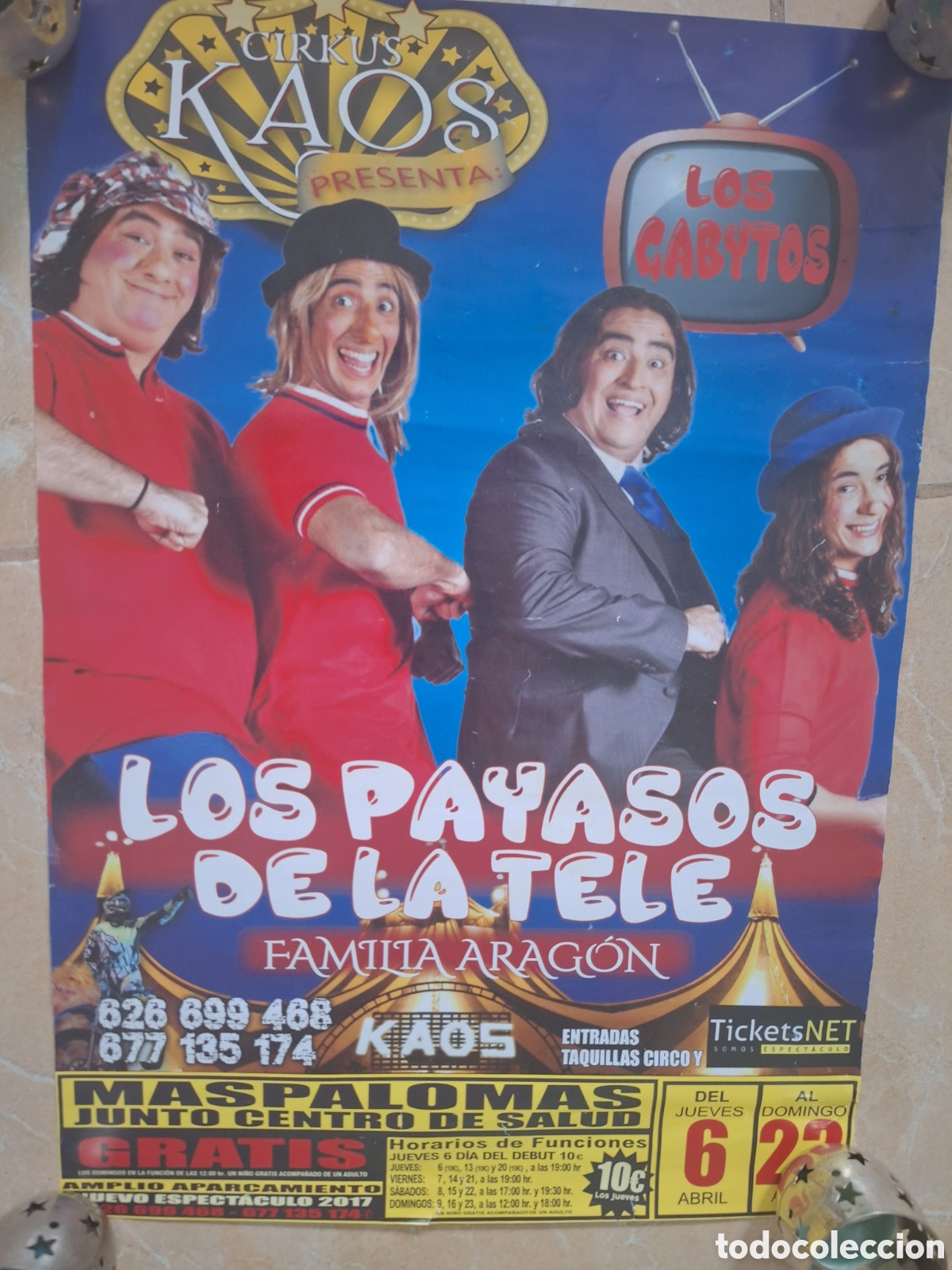 Carteles espect&aacute;culos: Circo Kaos Los Payasos de la tele - Foto 1