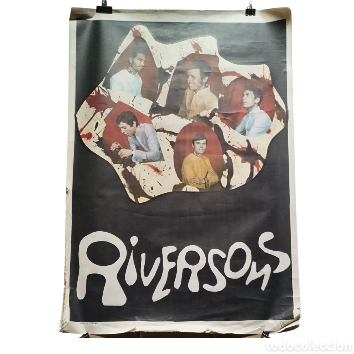 Carteles espect&aacute;culos: ANTIGUO P&Oacute;STER / OLD P&Oacute;STER: LOS RIVERSONS 1970 - Foto 1