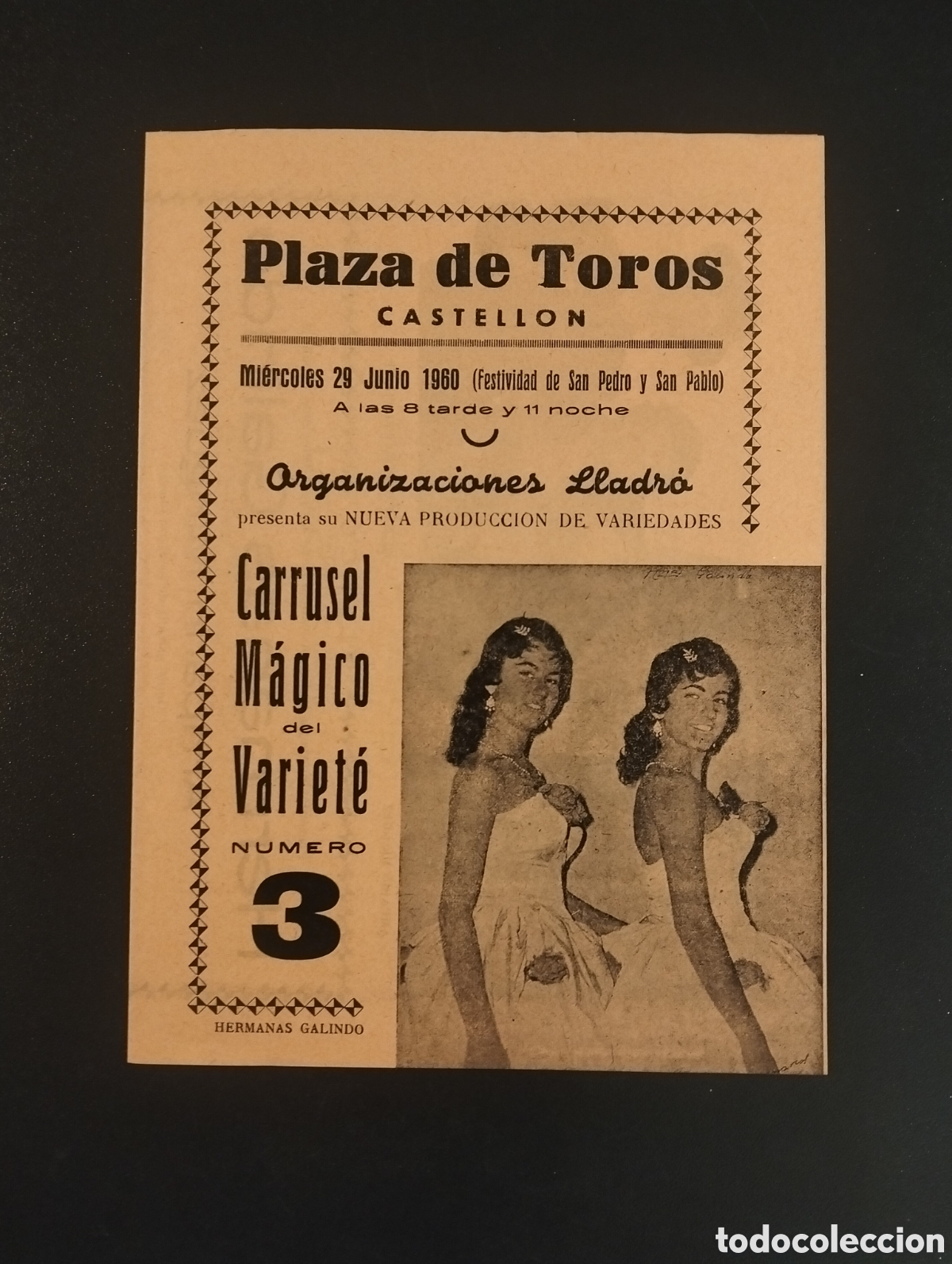 Carteles espect&aacute;culos: PROGRAMA DE MANO - CARRUSEL MAGICO DEL VARIETE - 29 JUNIO 1960 - NUMERO 3 - Foto 1