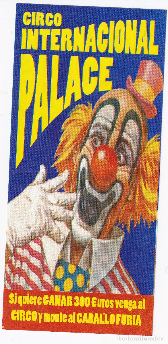 Carteles espect&aacute;culos: INVITACION DE CIRCO. - CIRCO INTERNACIONAL PALACE. - Foto 1