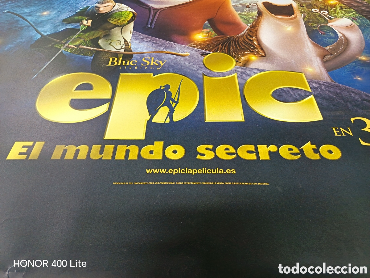 Carteles espect&aacute;culos: Cartel de Cine Gran Formato Epic 3D - Foto 12
