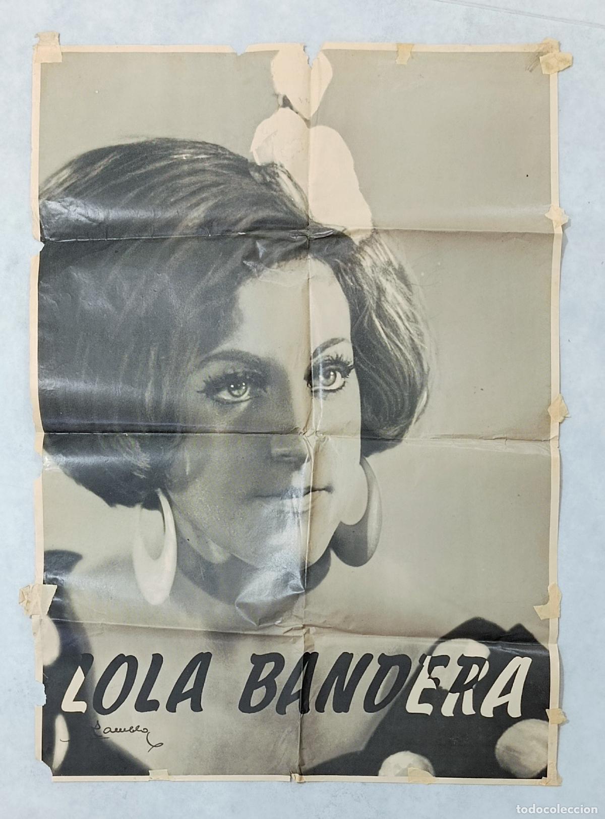 Carteles Espect&aacute;culos: CARTEL ARTISTA LOLA BANDERA. BAILE, ACTUACI&Oacute;N