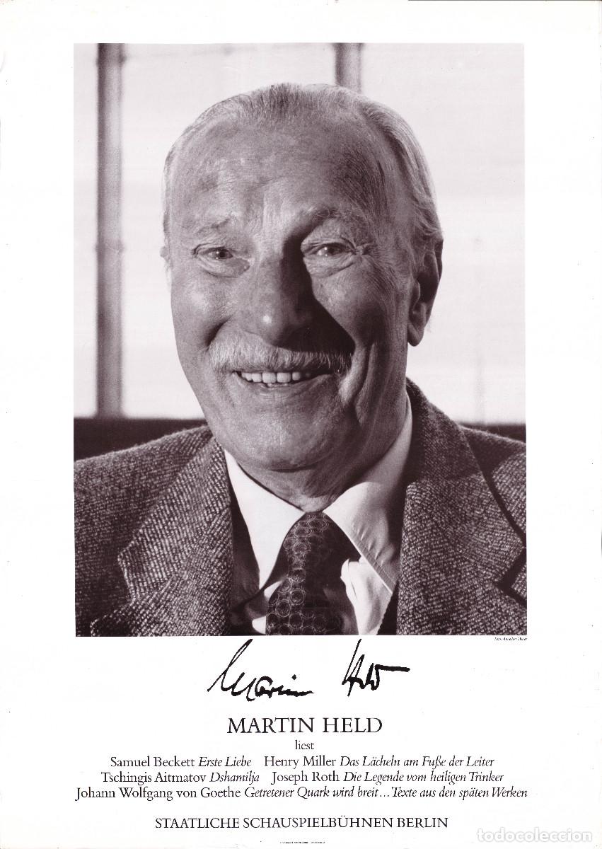 Carteles espect&aacute;culos: Martin Held Liest (Staatliche Schauspielb&uuml;hnen) A1 - Foto 1