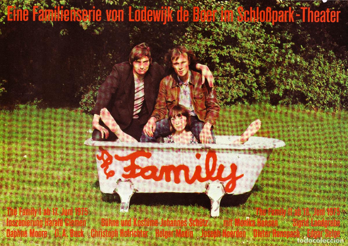 Carteles Espect&aacute;culos: The Family, by Lodewijk de Boer. Dir. Harald Clemen (Schlosspark Theater. 1975)