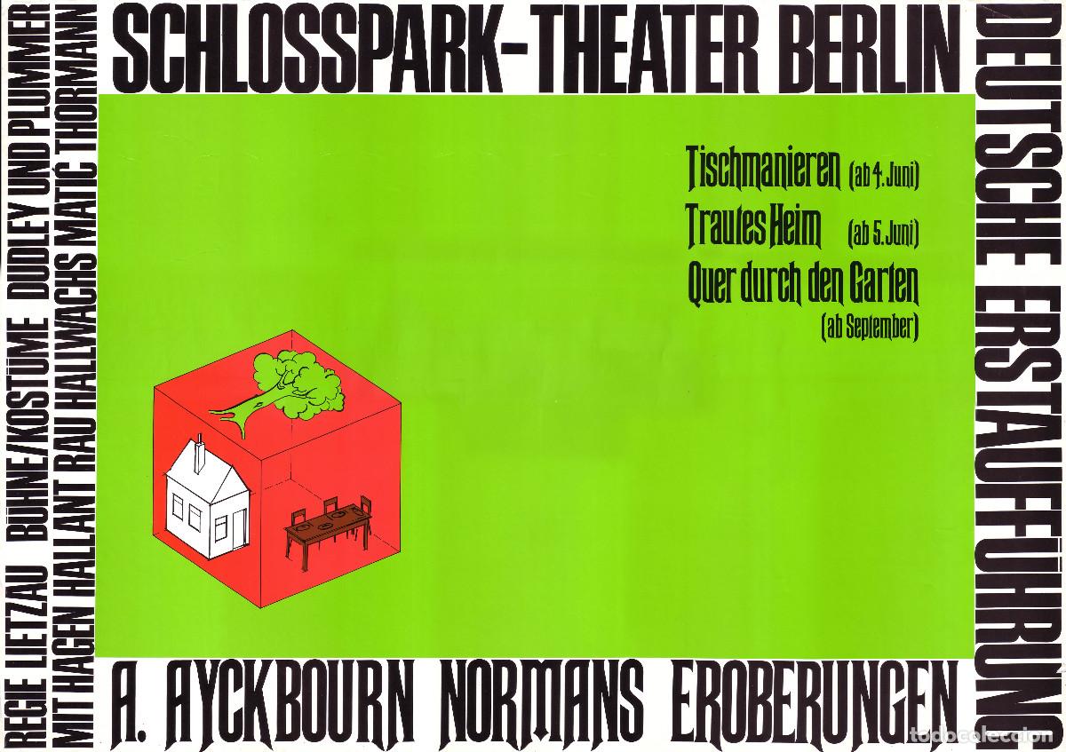 Carteles Espect&aacute;culos: Normans Eroberungen, by Alan Ayckbourn (Dir. Lietzau (Schlosspark Theater. 70s) A1