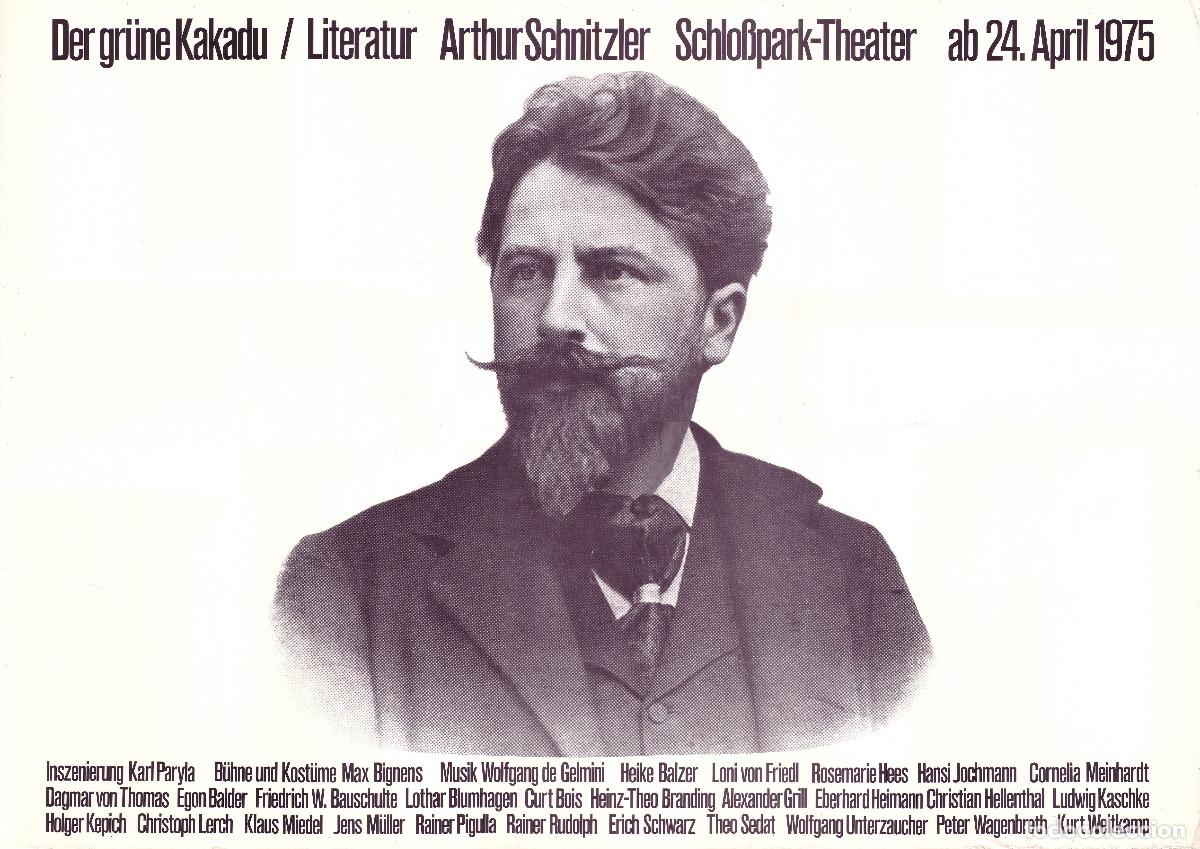 Carteles Espect&aacute;culos: Der gr&uuml;ne Kakadu, by Arthur Schnitzler. Dir. Karl Paryla (Schlosspark Theater. 1975) A1