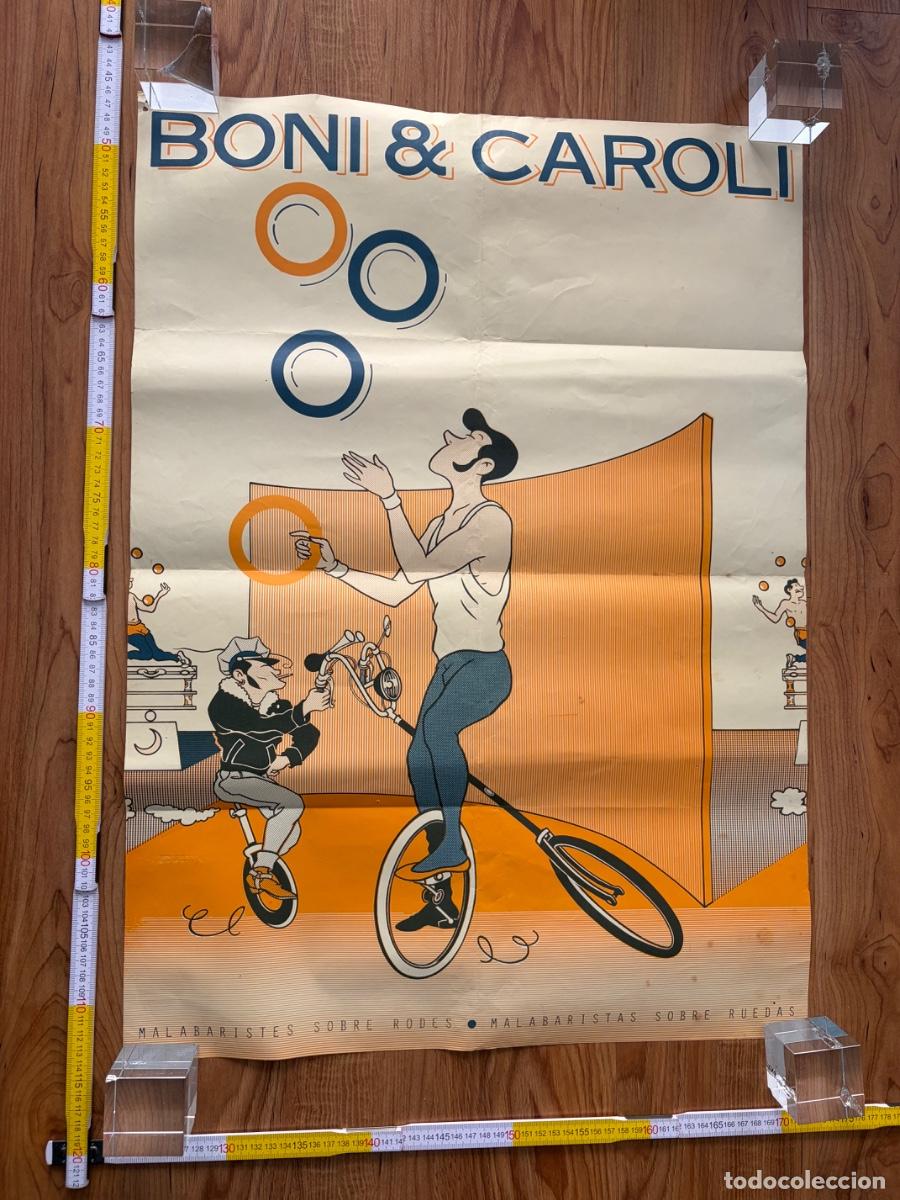 Carteles Espect&aacute;culos: Poster Cartel Boni & Caroli malabaristes sobre rodes malabaristas sobre ruedas circo