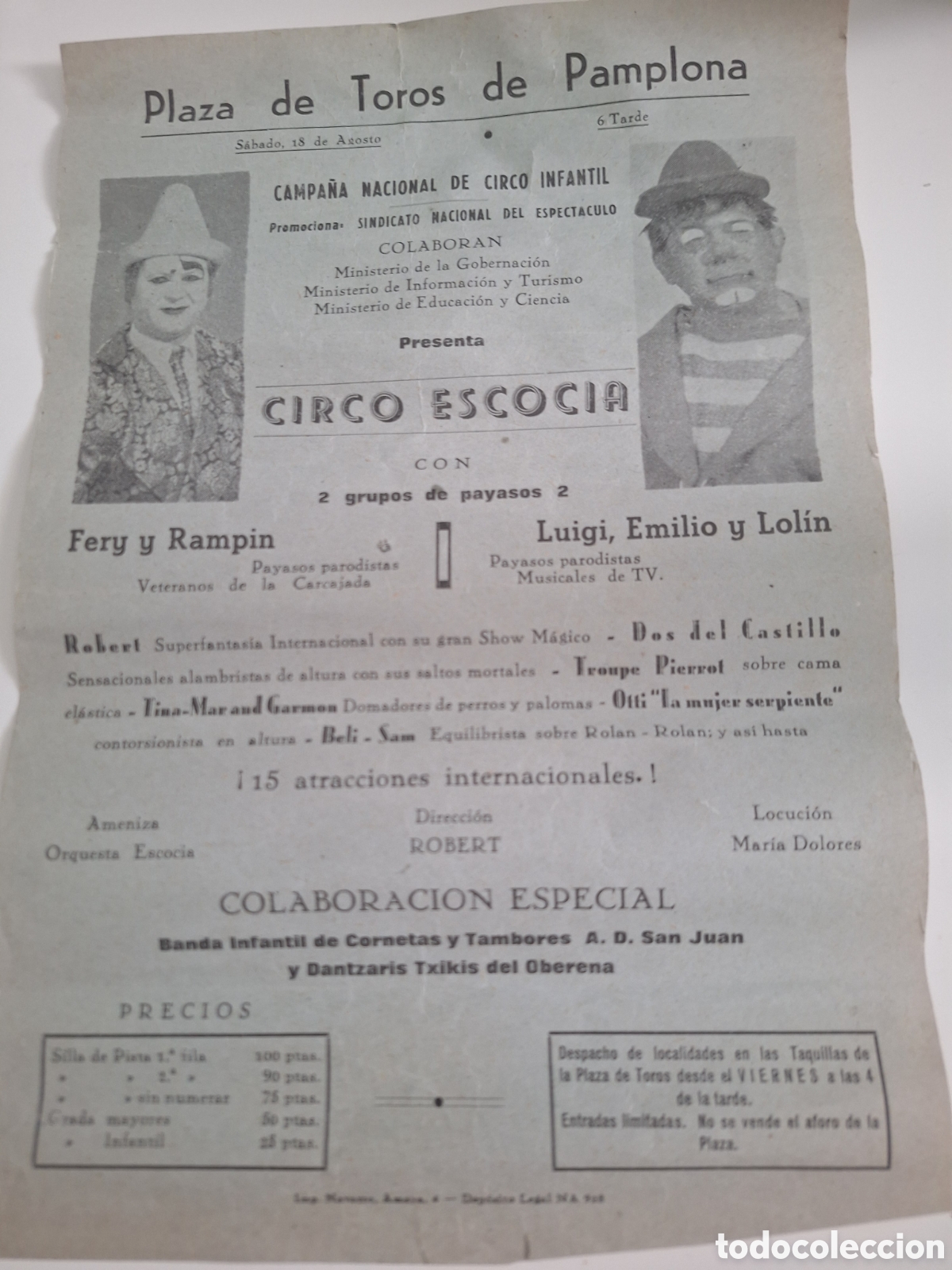 Carteles Espect&aacute;culos: Cartel Circo Escocia