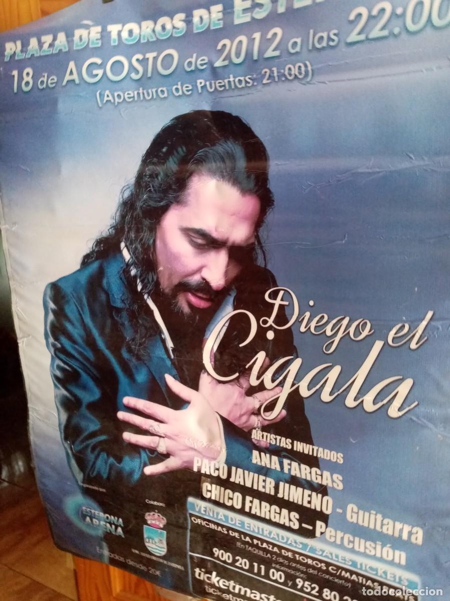 Carteles Espect&aacute;culos: GRAN CARTEL DE VINILO P. TOROS DE ESTEPONA CON DIEGO EL CIGALA FOTO EN LAS DOS CARA
