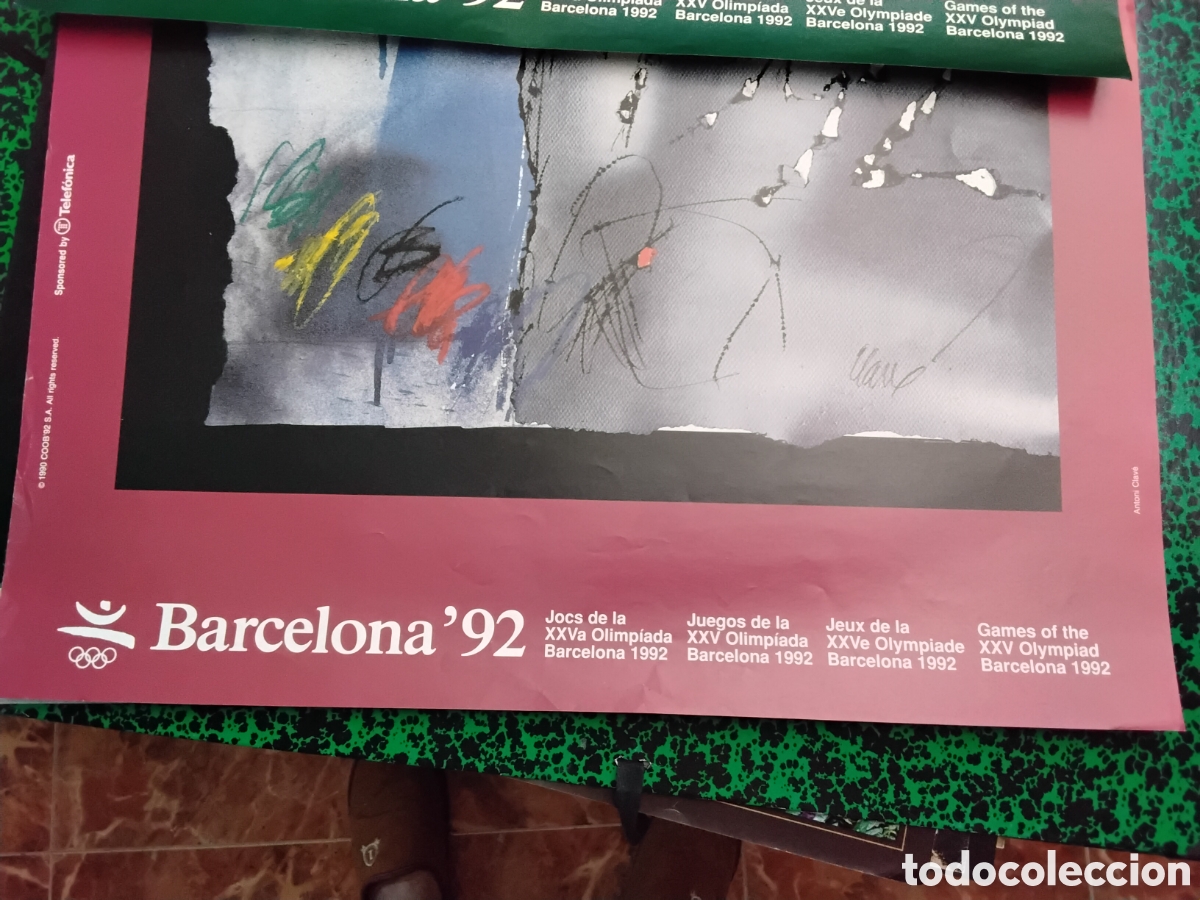 Carteles espect&aacute;culos: CARTEL BARCELONA 92 ANTONIO CLAVE - Foto 5