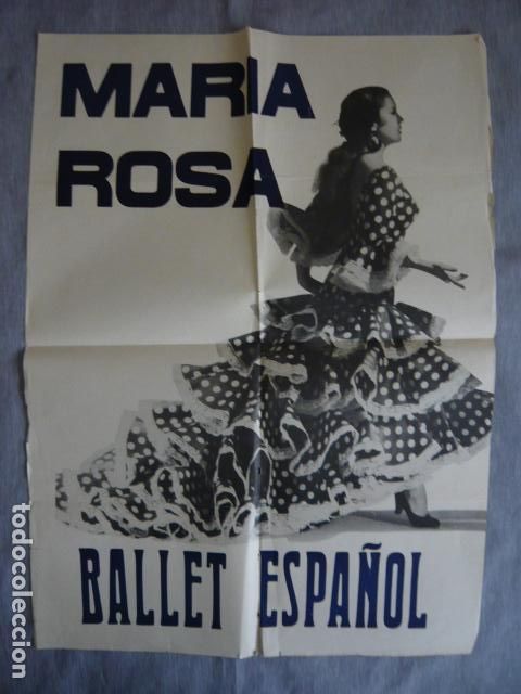 Carteles espect&aacute;culos: MARIA ROSA BALLET ESPA&Ntilde;OL CARTEL 68 X 50 CM