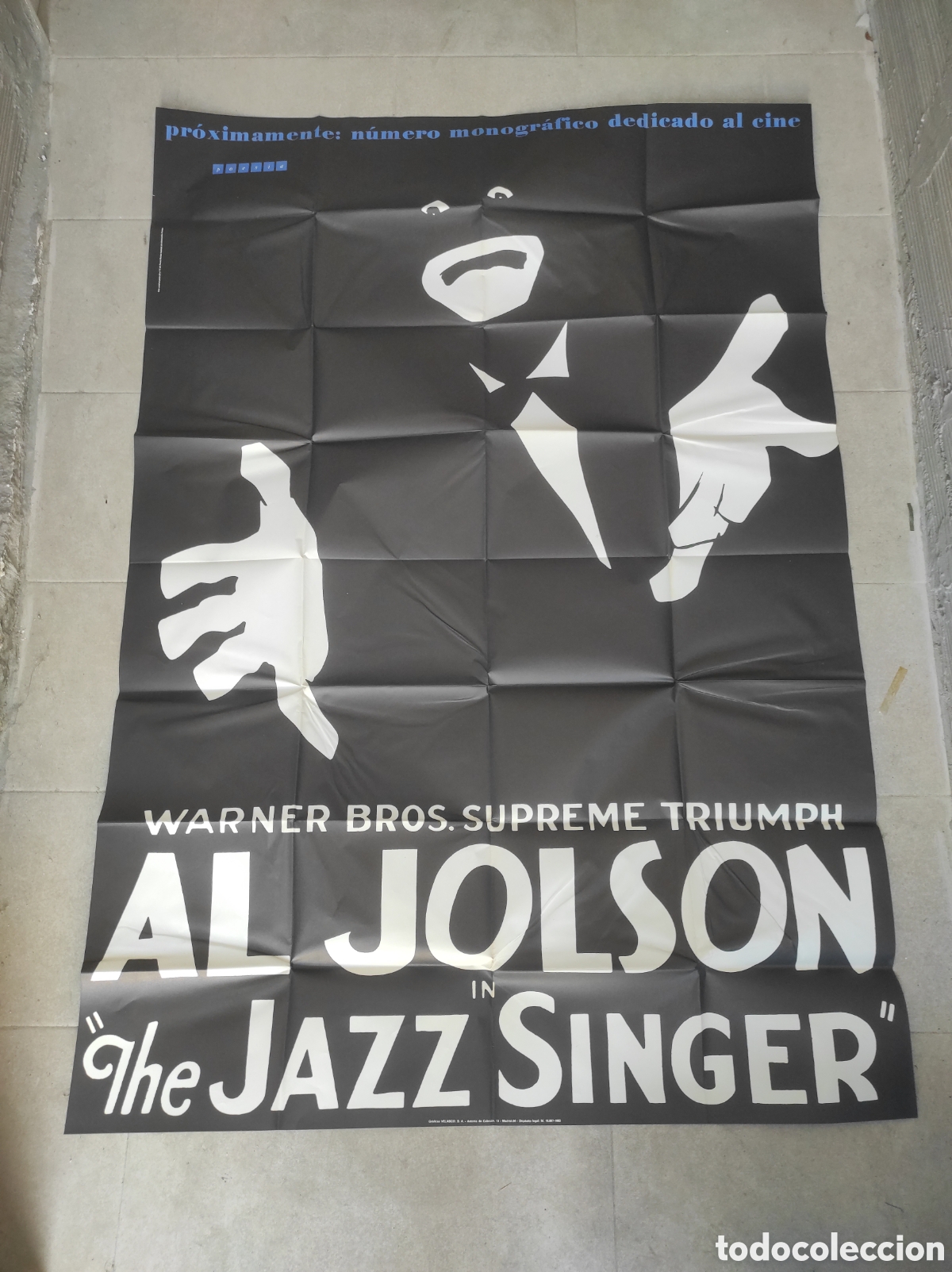 Carteles espect&aacute;culos: Cartel Revista Poesia 17. EL CANTOR DE JAZZ, con Al Jolson
