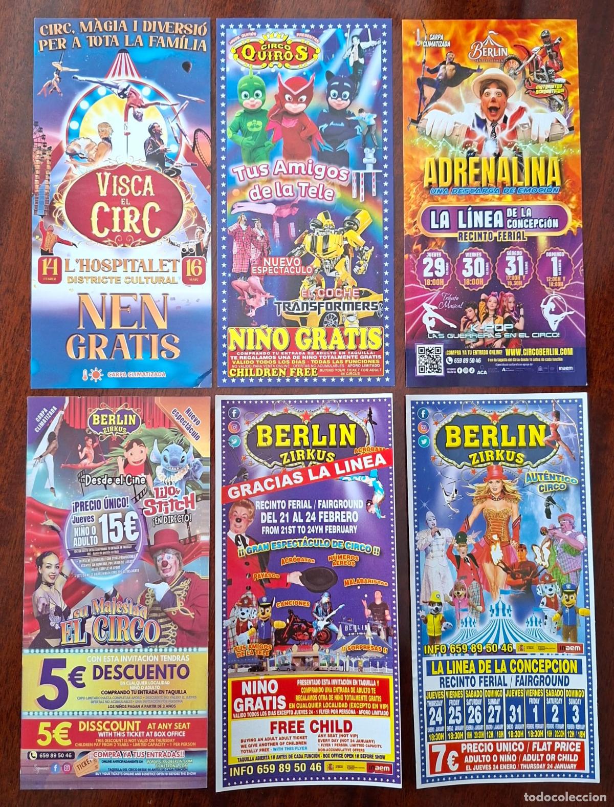Carteles espect&aacute;culos: PUBLICIDAD DE CIRCOS. 26 DIFERENTES