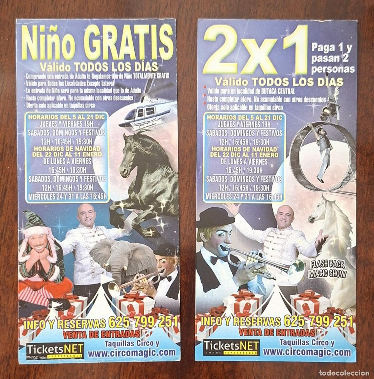 Carteles espect&aacute;culos: PUBLICIDAD DEL CIRCO MAGIC CIRCUS. 2 DIFERENTES. - Foto 2