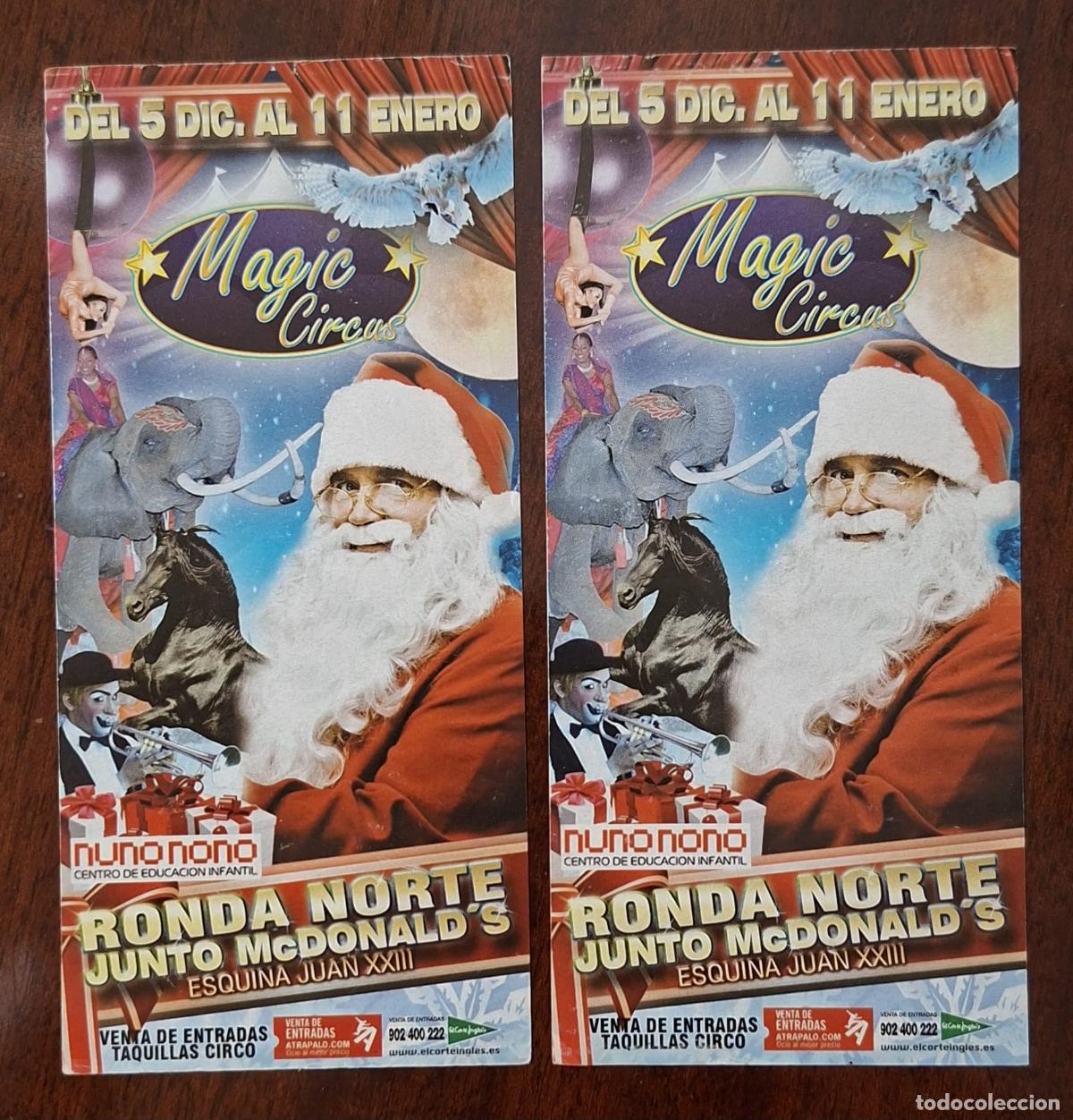 Carteles espect&aacute;culos: PUBLICIDAD DEL CIRCO MAGIC CIRCUS. 2 DIFERENTES.