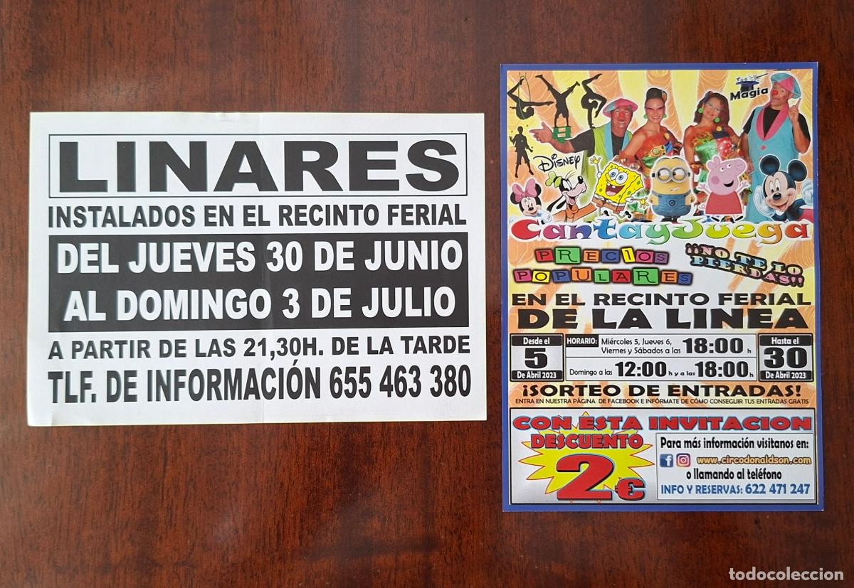 Carteles espect&aacute;culos: PUBLICIDAD DE CIRCOS. 2 DIFERENTES. - Foto 2