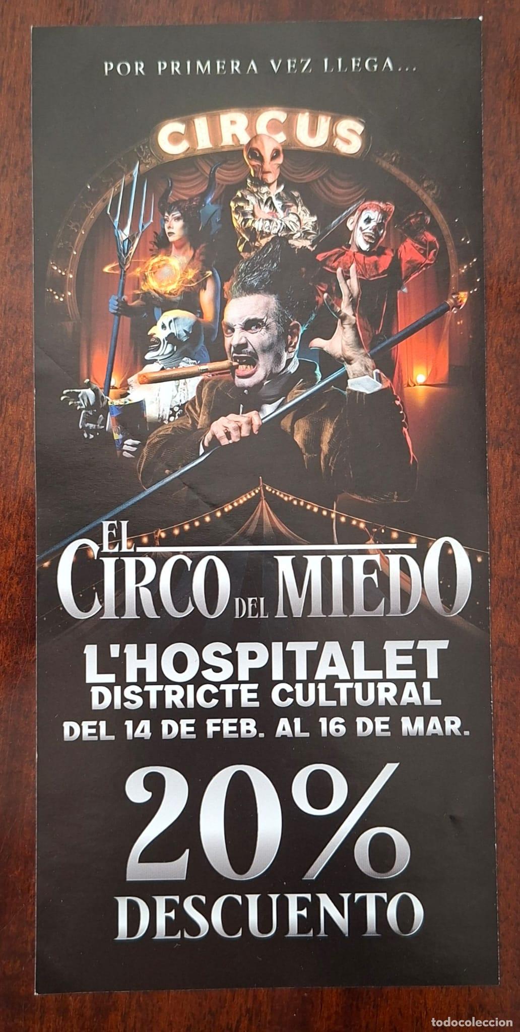 Carteles espect&aacute;culos: PUBLICIDAD DE CIRCO DEL MIEDO.