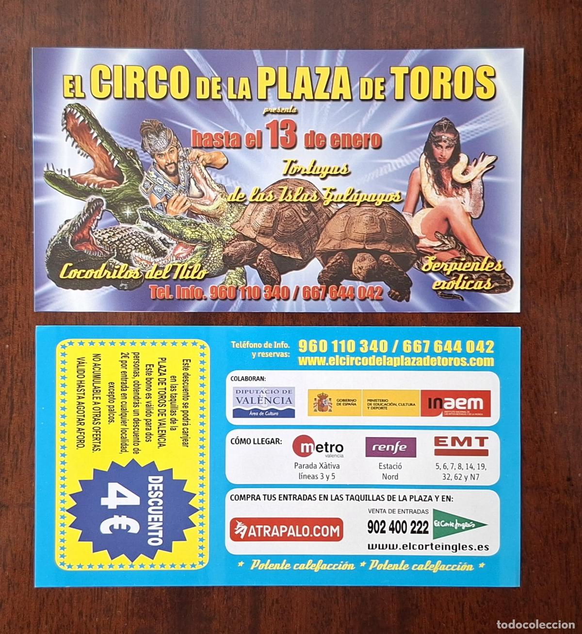Carteles espect&aacute;culos: PUBLICIDAD DE CIRCO DE LA PLAZA DE TOROS.