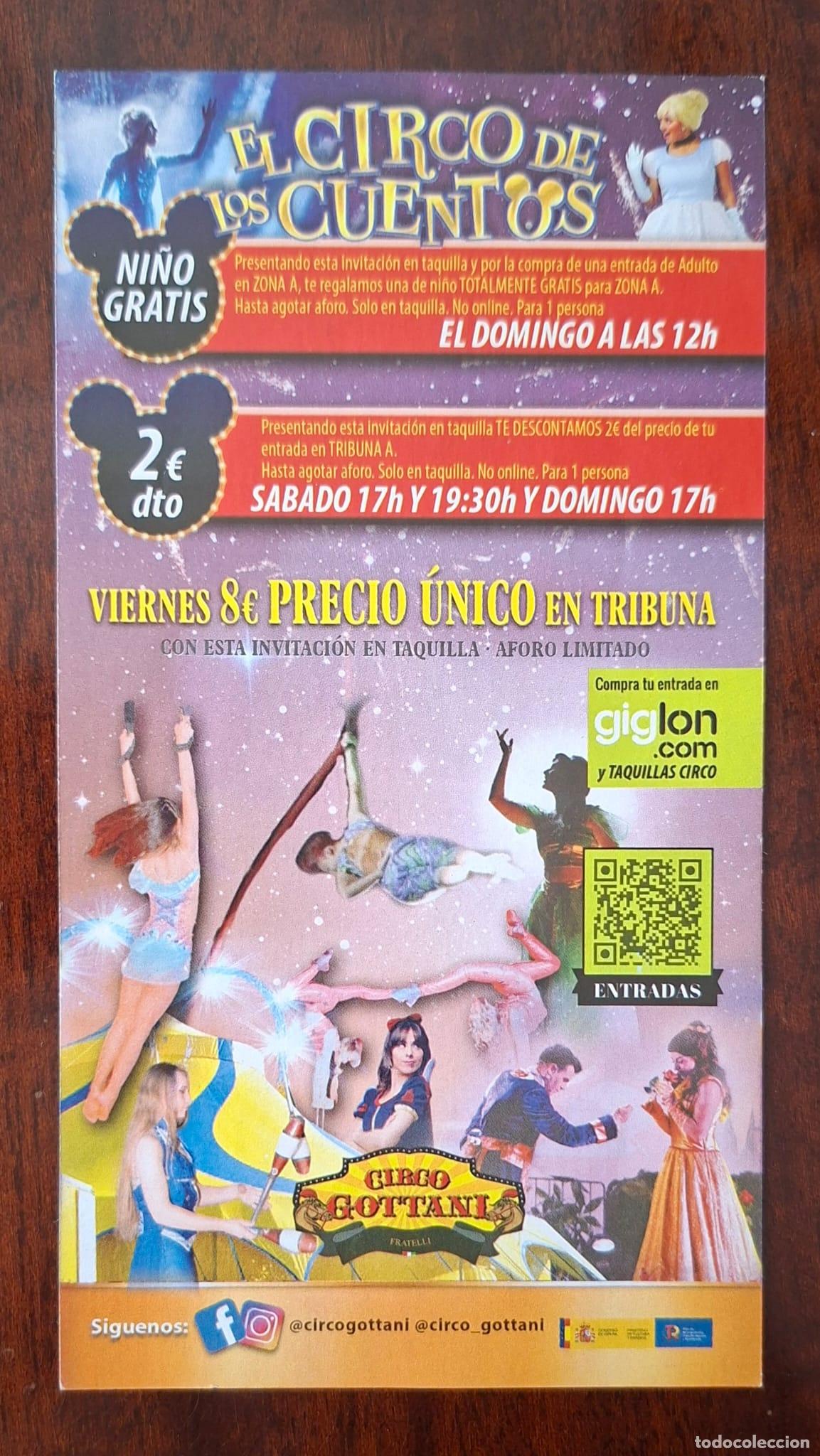 Carteles espect&aacute;culos: PUBLICIDAD DE CIRCO DE LOS CUENTOS. - Foto 2
