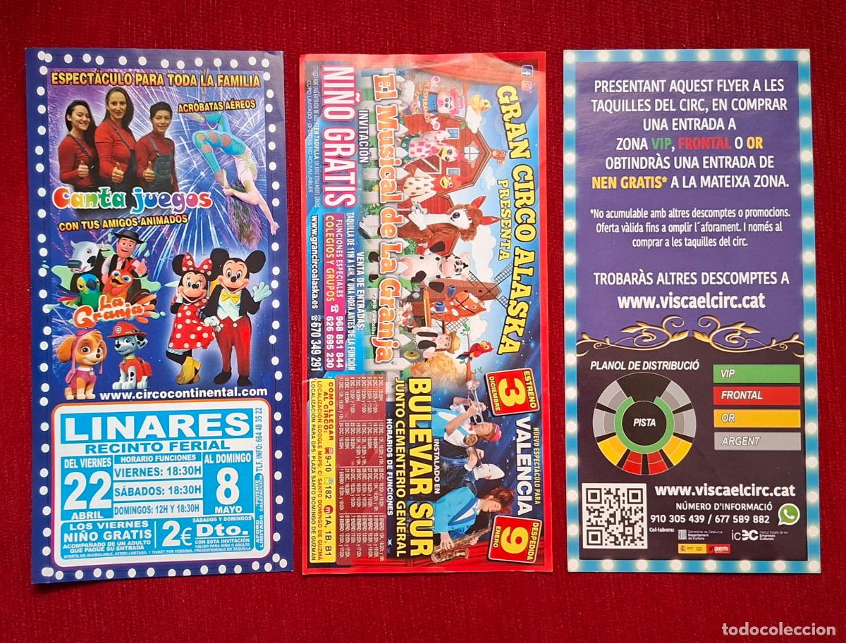 Carteles espect&aacute;culos: PUBLICIDAD DE CIRCOS. 3 DIFERENTES. - Foto 2