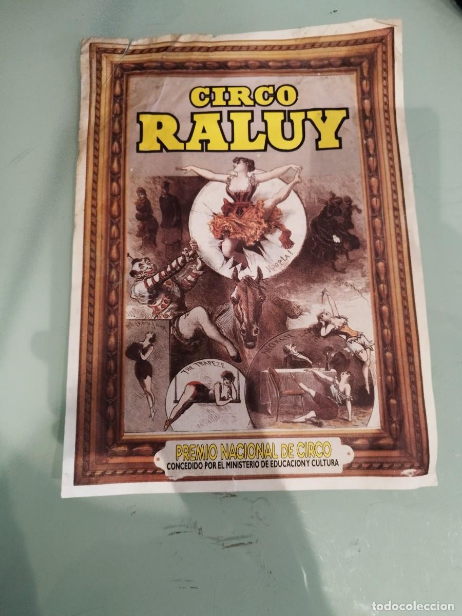Carteles espect&aacute;culos: Cartel Circo Raluy, que conmemora la concesi&oacute;n del Premio Nacional de Circo.