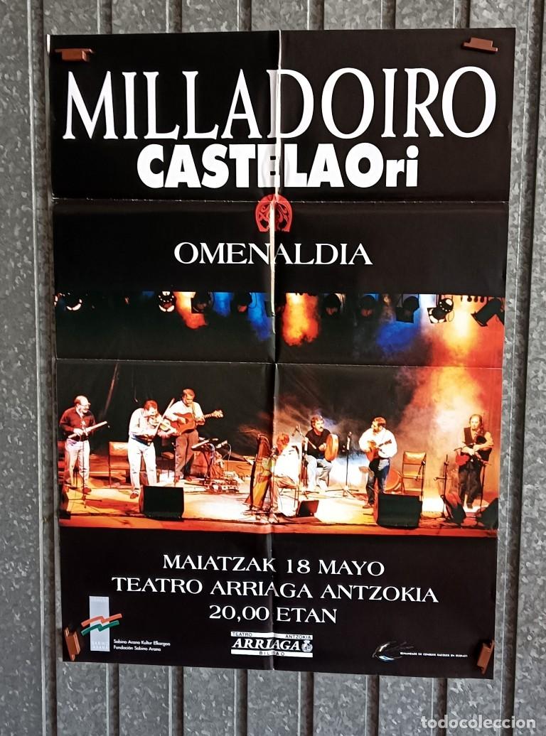 Carteles espect&aacute;culos: Cartel del concierto del grupo gallego MILLADOIRO CASTELAU Ori - TEATRO ARRIAGA 2000
