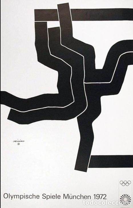 Posters of Shows: Cartel original Alemania/ EDUARDO CHILLIDA/ Juegos Ol&iacute;mpicos M&uacute;nich 1972 / 64x101 cm