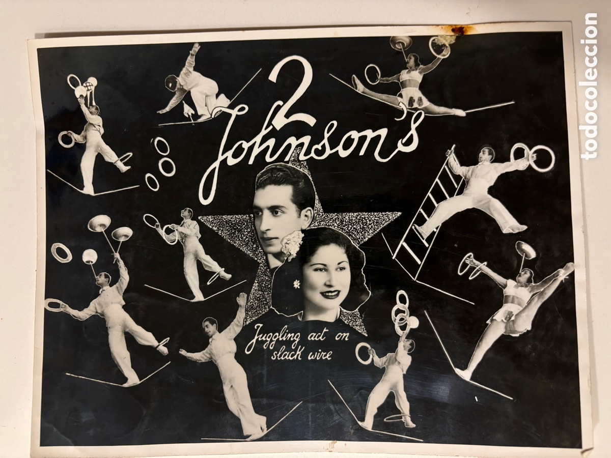 Carteles espect&aacute;culos: Foto original de los Prestidigitadores los 2 Johnsons