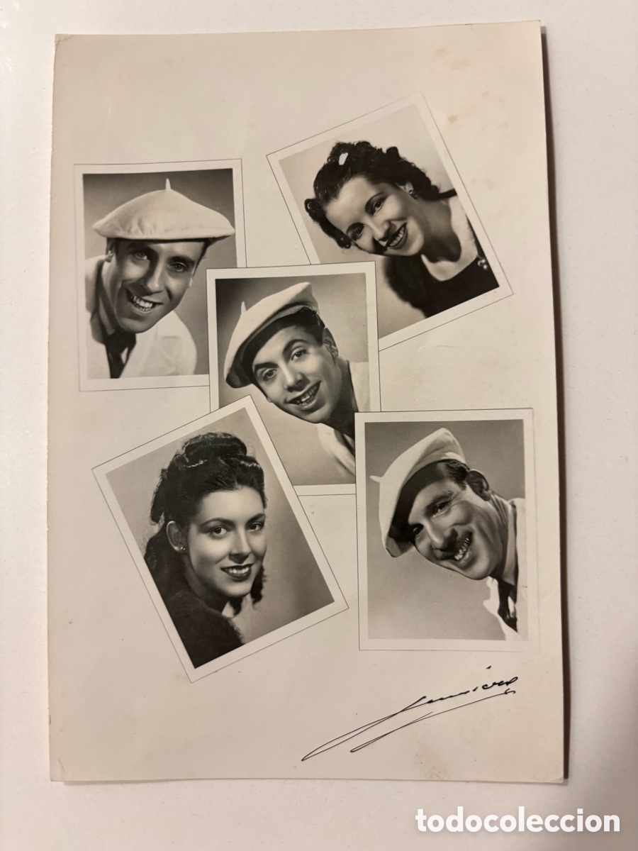 Carteles espect&aacute;culos: Foto original de los malabaristas y acr&oacute;batas de circo los D,Angolys foto lumiere Barcelona