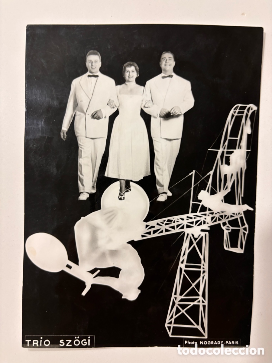 Carteles espect&aacute;culos: Foto original de los equilibristas de circo tr&iacute;o Szogi