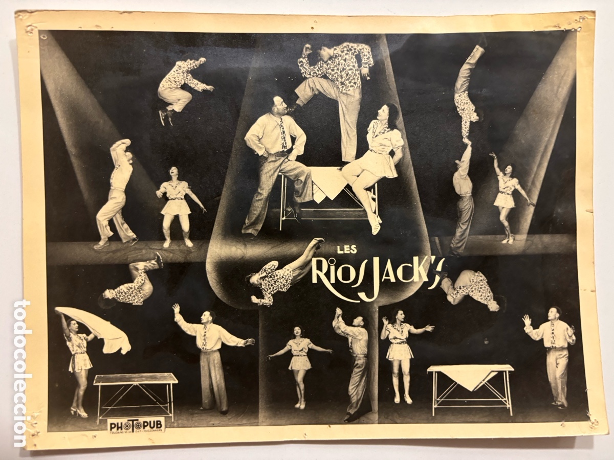 Carteles espect&aacute;culos: Foto original de los acr&oacute;batas les R&iacute;os Jack,s - Foto 1