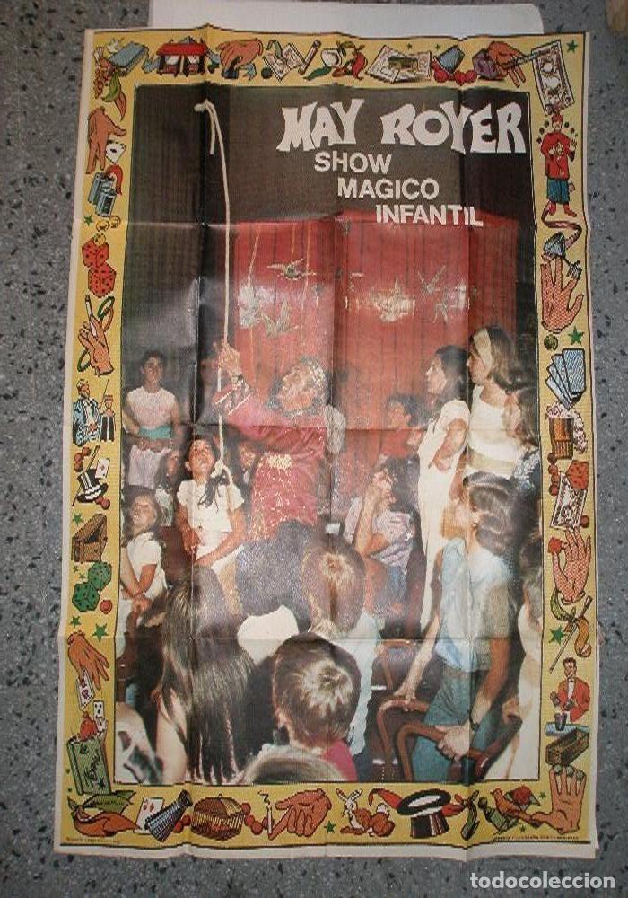 Carteles espect&aacute;culos: CARTEL original MAY ROYER SHOW M&Aacute;GICO INFANTIL VALENCIA rr