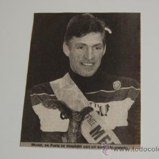 Coleccionismo deportivo: CICLISMO : RECORTE DE FRANCESCO MOSER. 1988