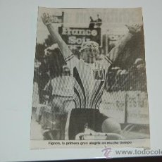 Coleccionismo deportivo: CICLISMO : RECORTE DE LAURENT FIGNON. 1988