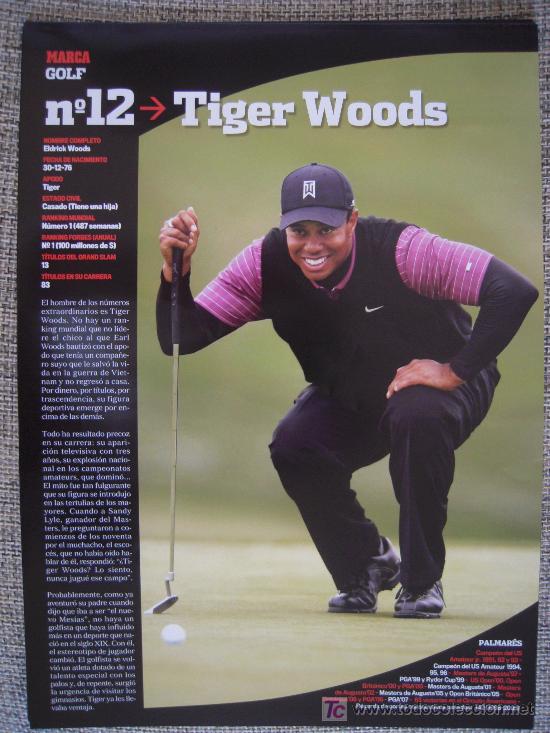 Coleccionismo deportivo: GOLF - TIGER WOODS - Foto 1