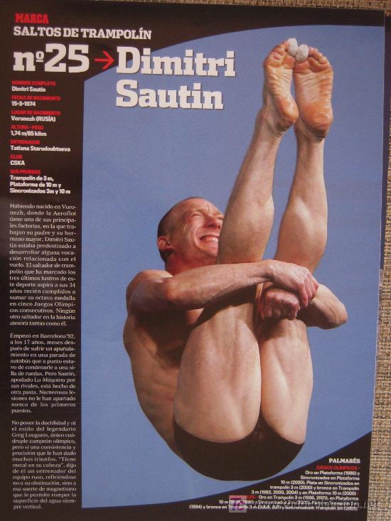 Coleccionismo deportivo: SALTOS DE TRAMPOL&Iacute;N - DIMITRI SAUTIN - Foto 1