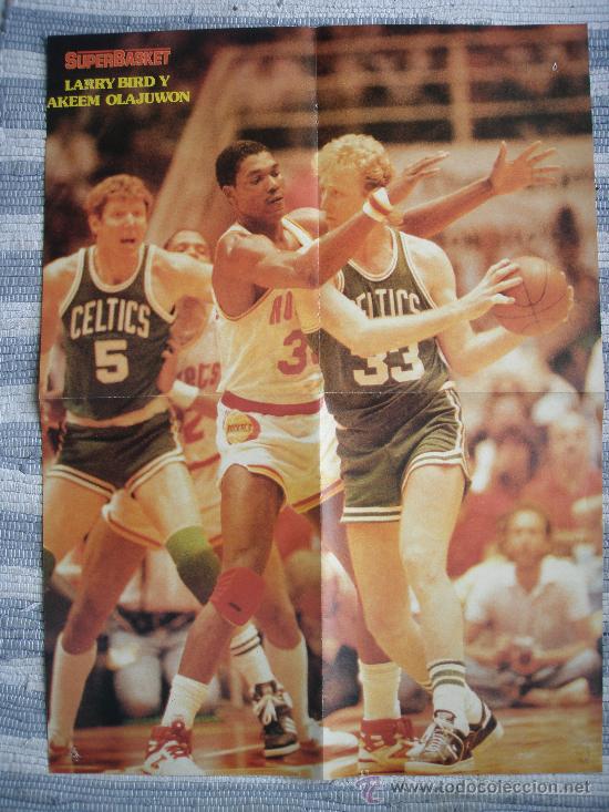 Coleccionismo deportivo: NBA  L.Bird & A. Alajuwon - Foto 1